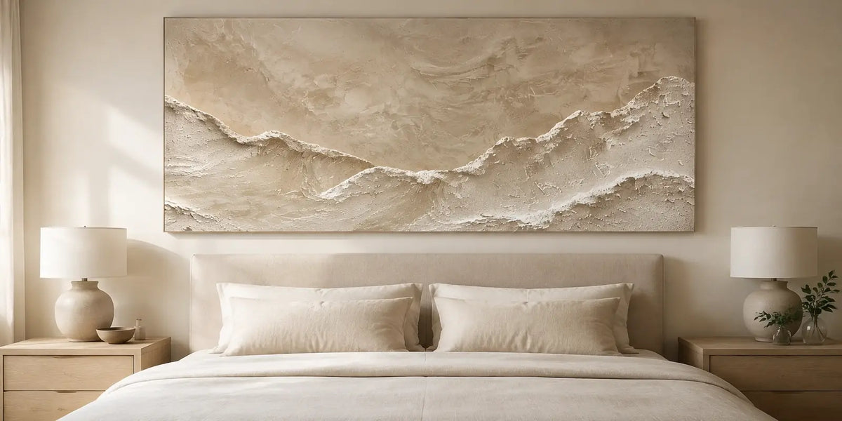 Large Wall Art for Bedrooms: How to Choose a Calm Focal Point