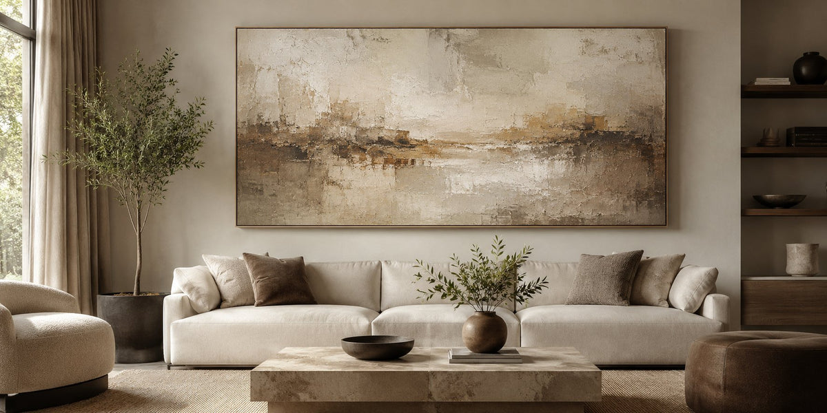Large Wall Art for Living Room Guide - Tactile Atelier