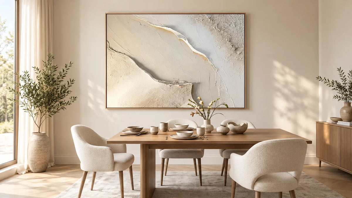 How to Make a Minimalist Room Feel Warm With Wall Art