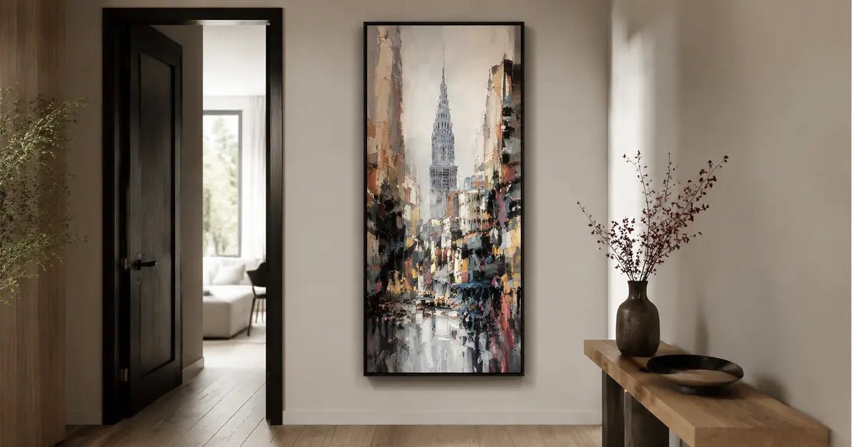 Vertical Wall Art Ideas for Narrow Walls and Small Spaces - Tactile Atelier
