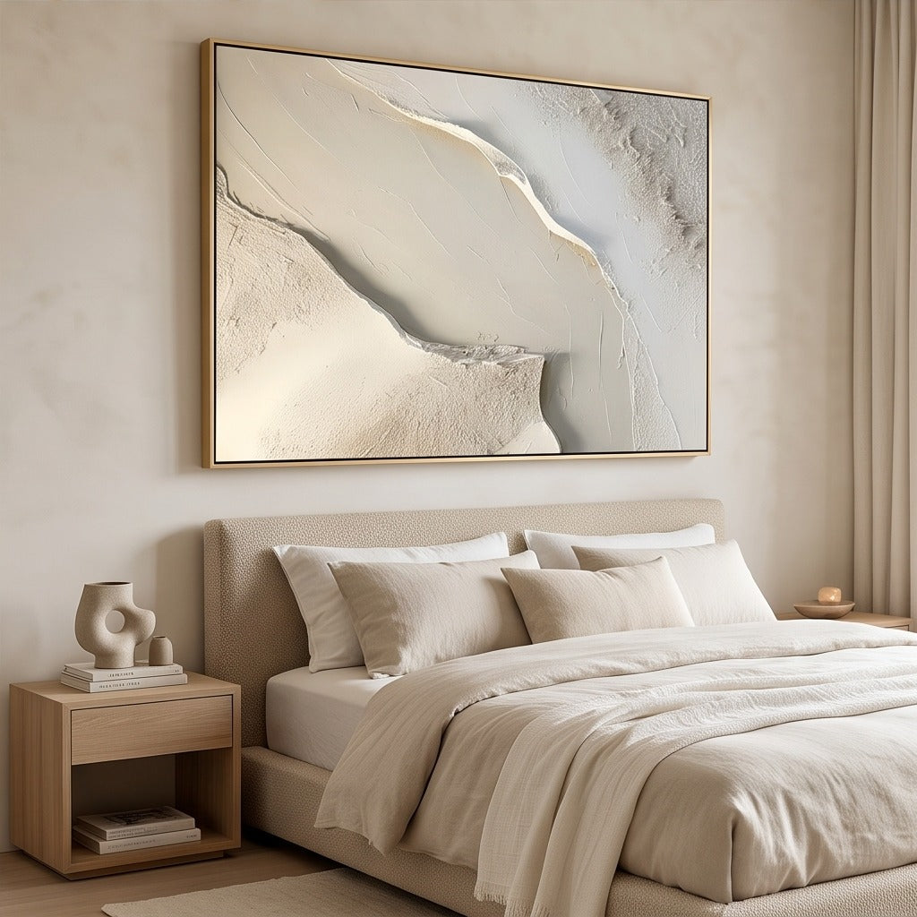 Textured Neutral Abstract Wall Art #TO022