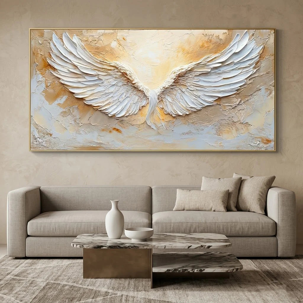 Textured Angel Wing Wall Art #MT232
