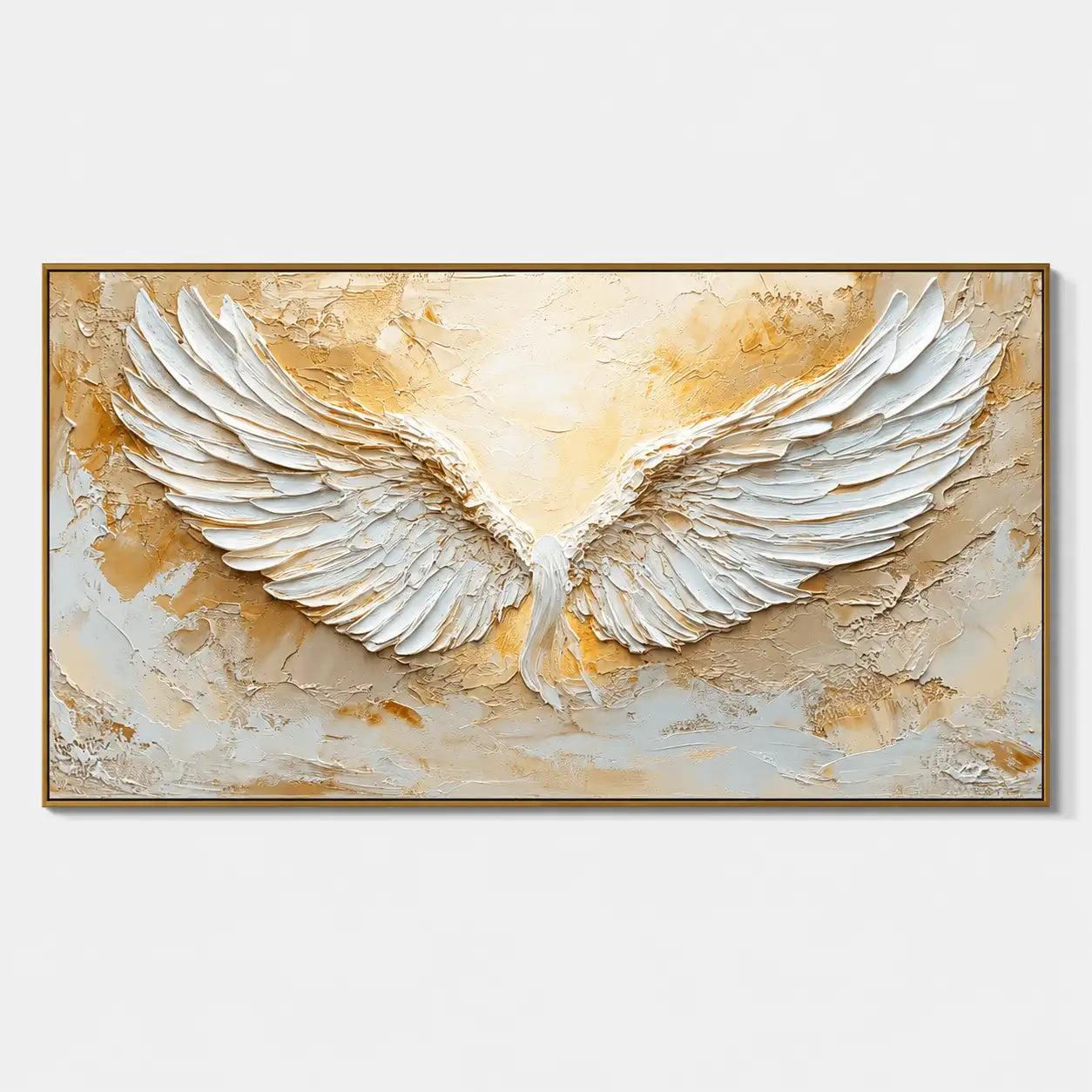 Textured Angel Wing Wall Art #MT232