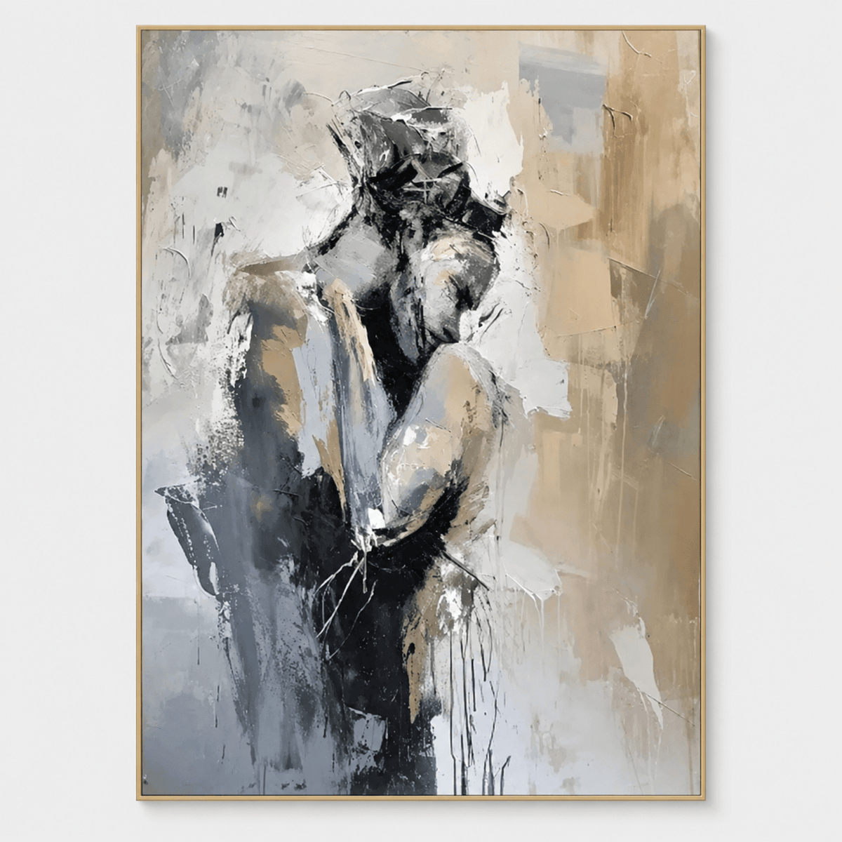 Abstract Figurative Couple Wall Art #TO195