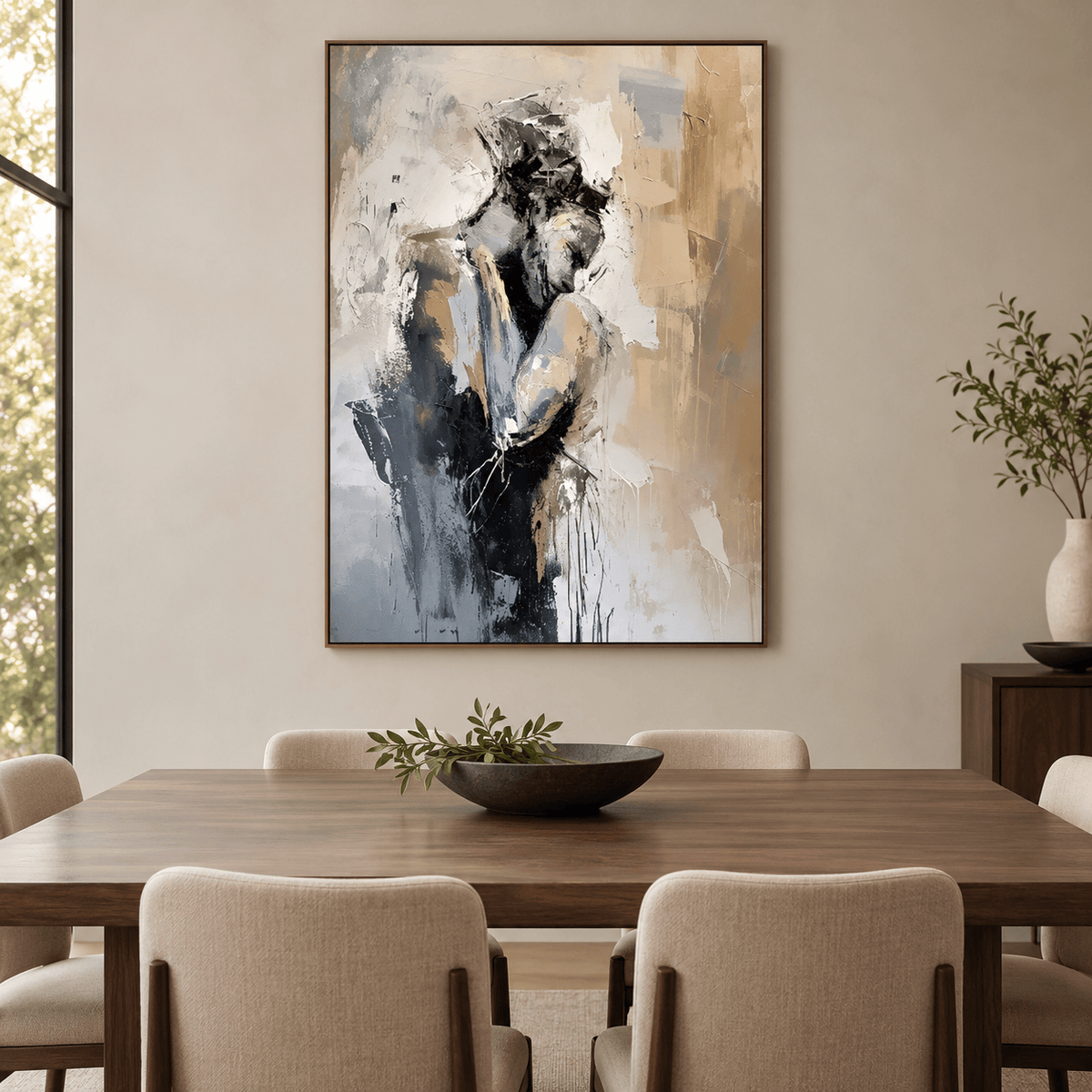 Abstract Figurative Couple Wall Art #TO195