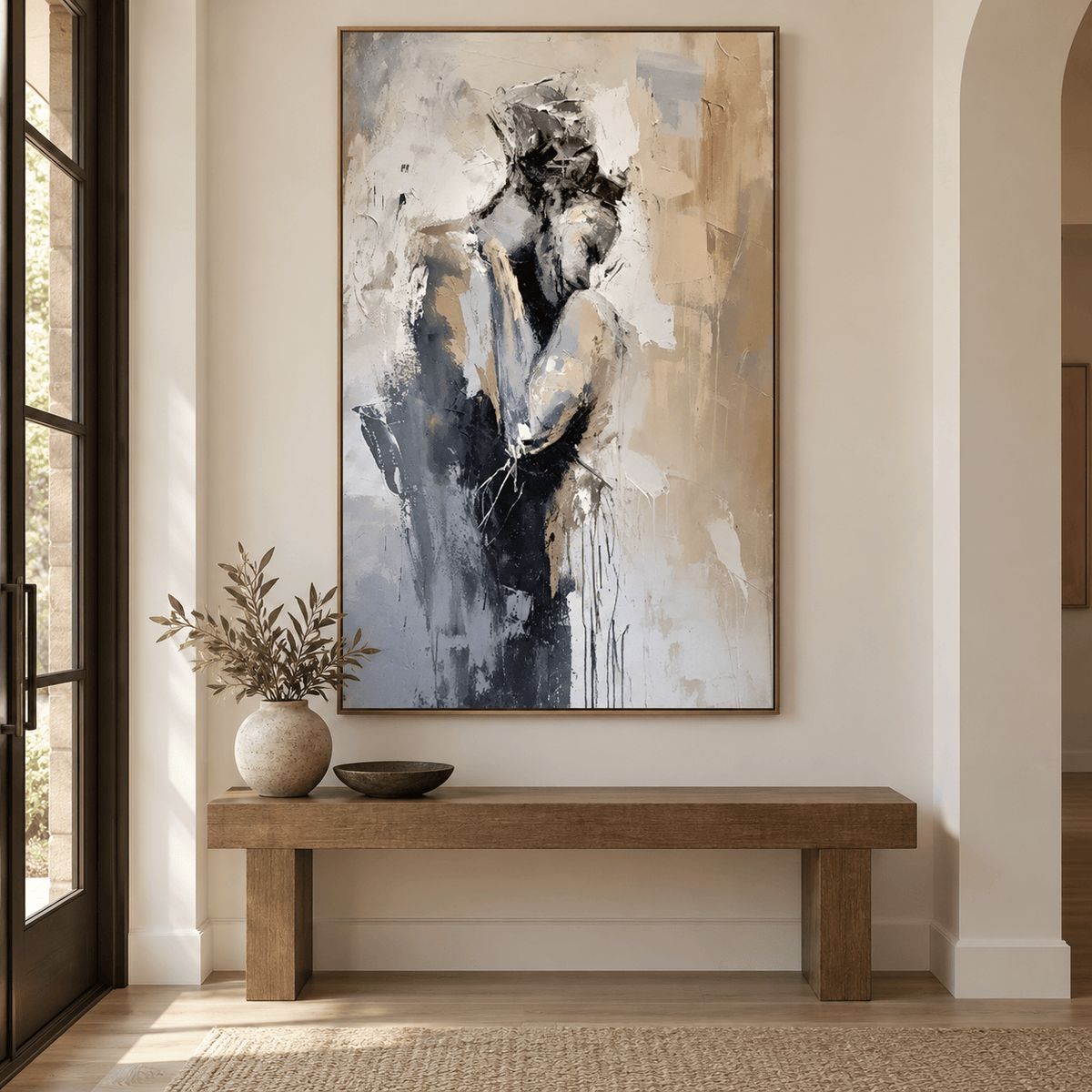 Abstract Figurative Couple Wall Art #TO195
