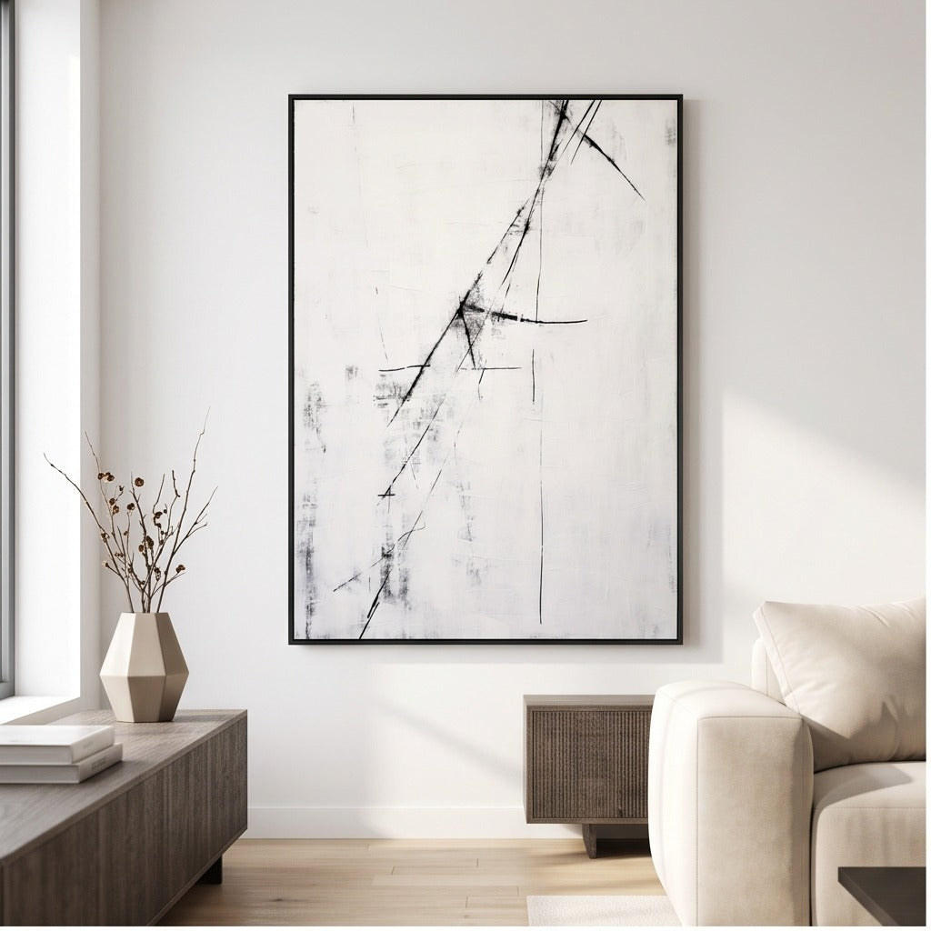 Black & White Abstract Wall Art#TO021