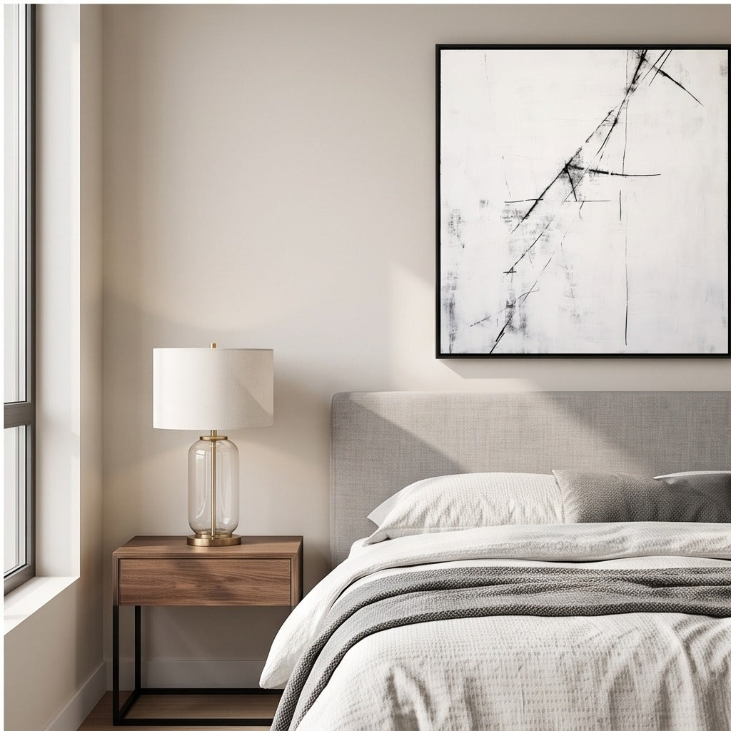 Black & White Abstract Wall Art#TO021