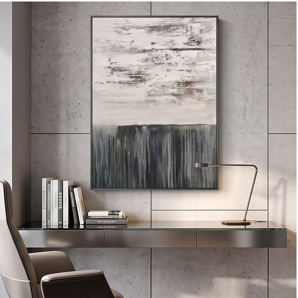 Black and White Abstract Wall Art #TO137