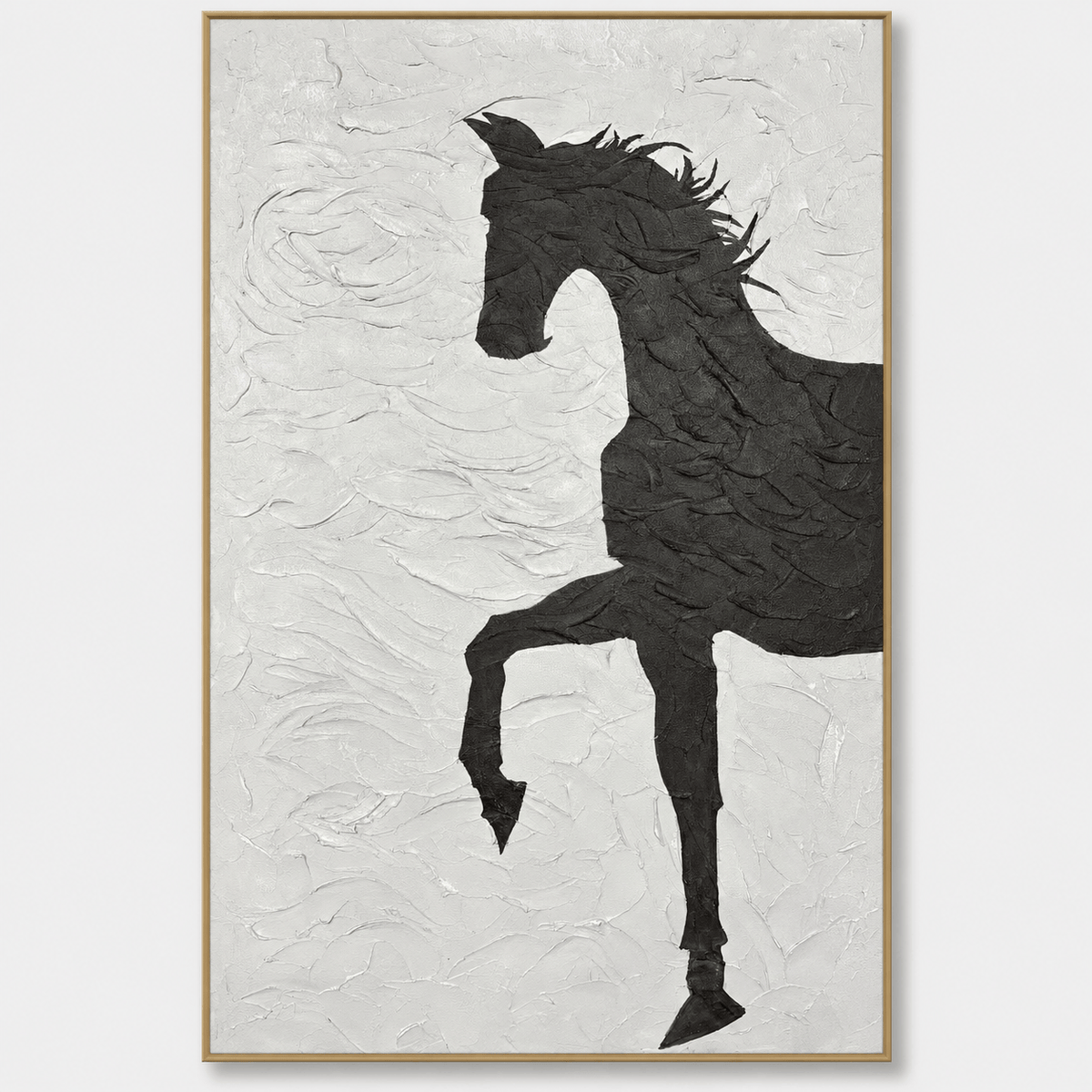 Black and White Horse Wall Art #TO190