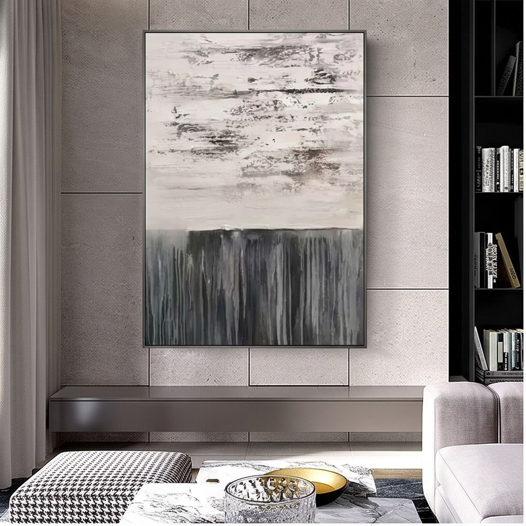 Black and White Abstract Wall Art #TO137