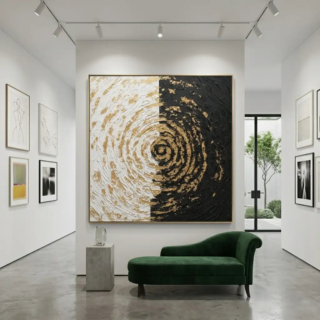 Black & White Abstract Wall Art #TA210