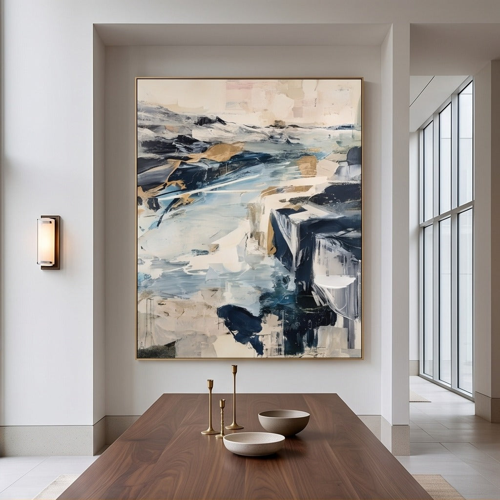 Blue Abstract Wall Art #TO106