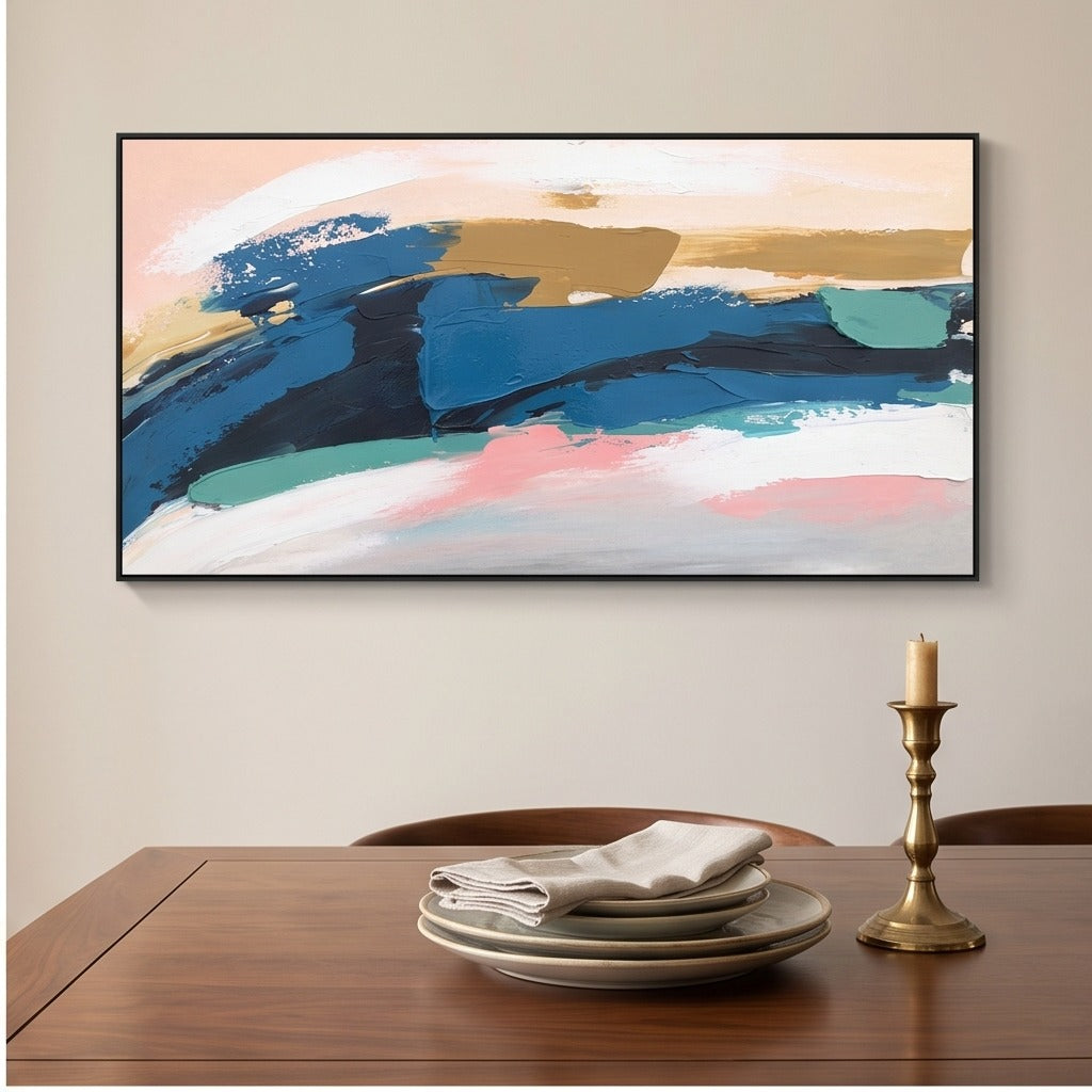 Blue Abstract Wall Art #TO033