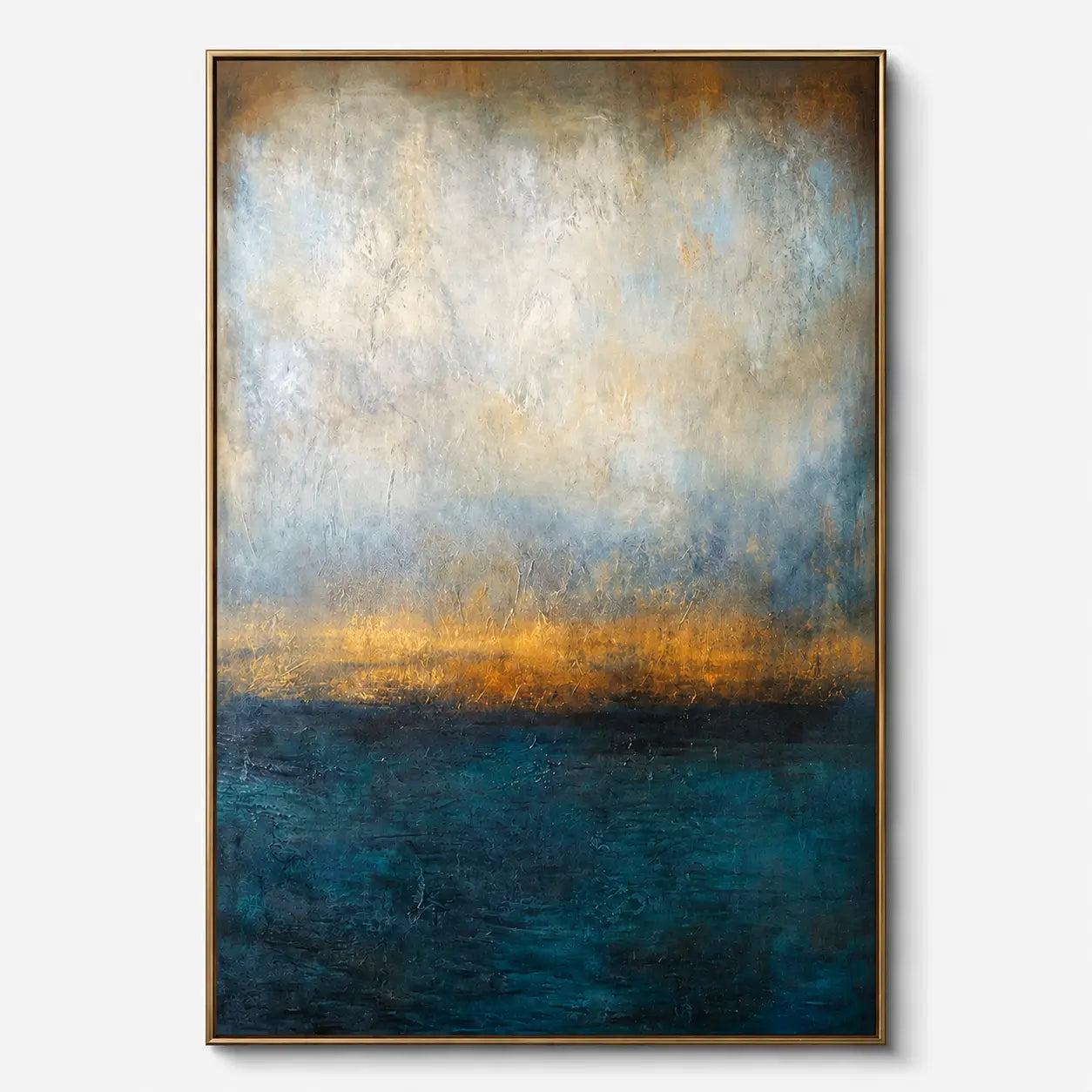 Blue Abstract Landscape Wall Art #MT034