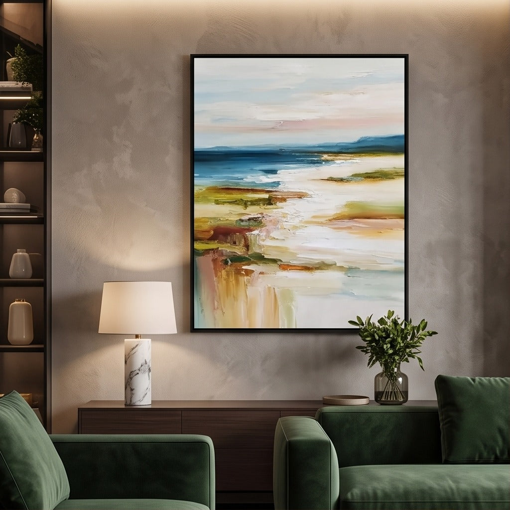 Coastal Abstract Landscape Wall Art #TO184