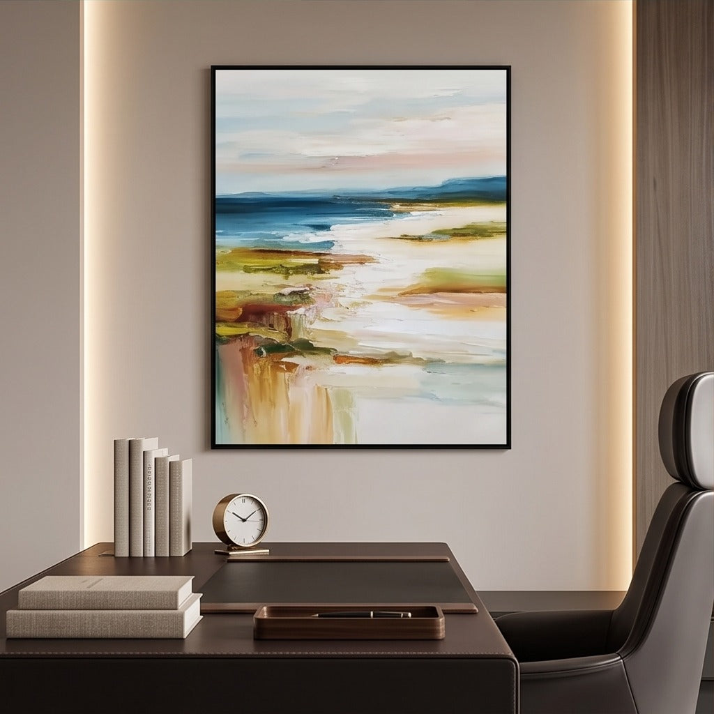 Coastal Abstract Landscape Wall Art #TO184