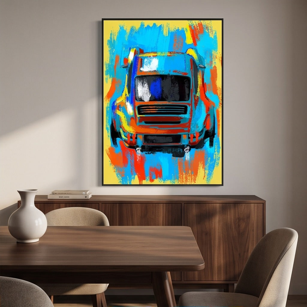 Colorful Abstract Car Wall Art #TO206