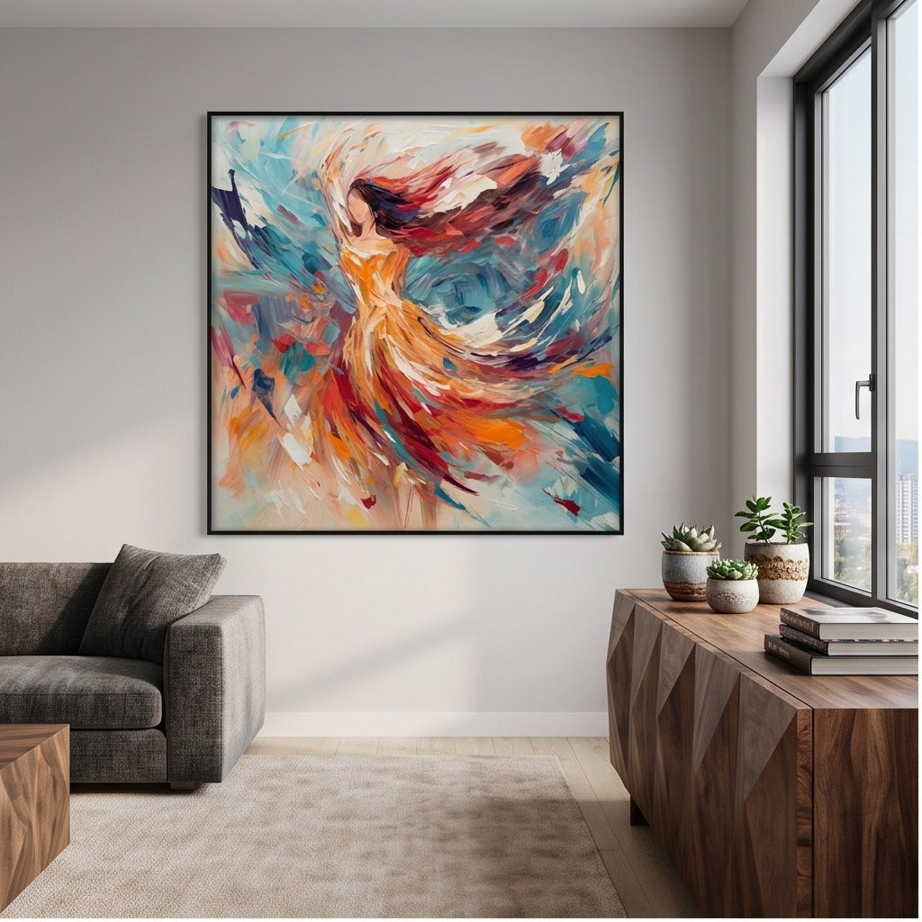 Colorful Abstract Figure Wall Art #TO105