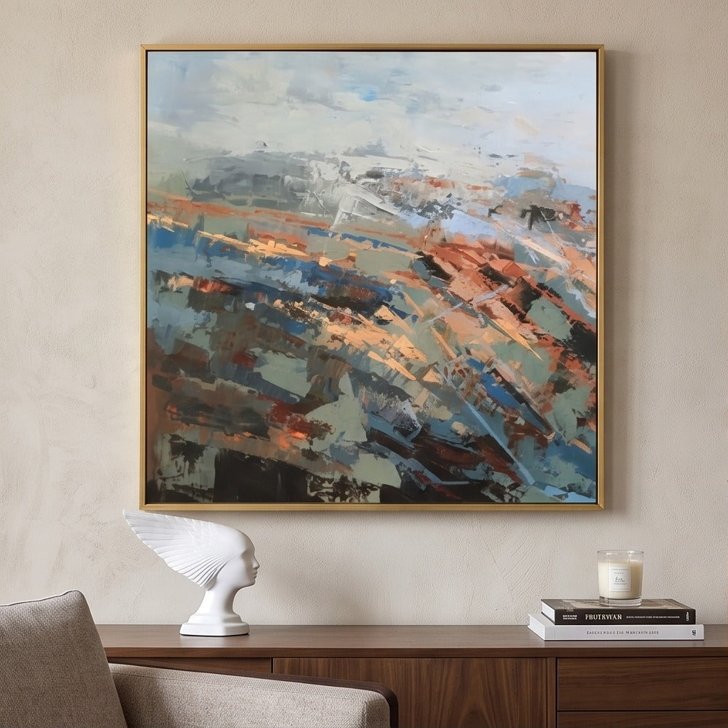 Colorful Abstract Landscape Wall Art #TO011