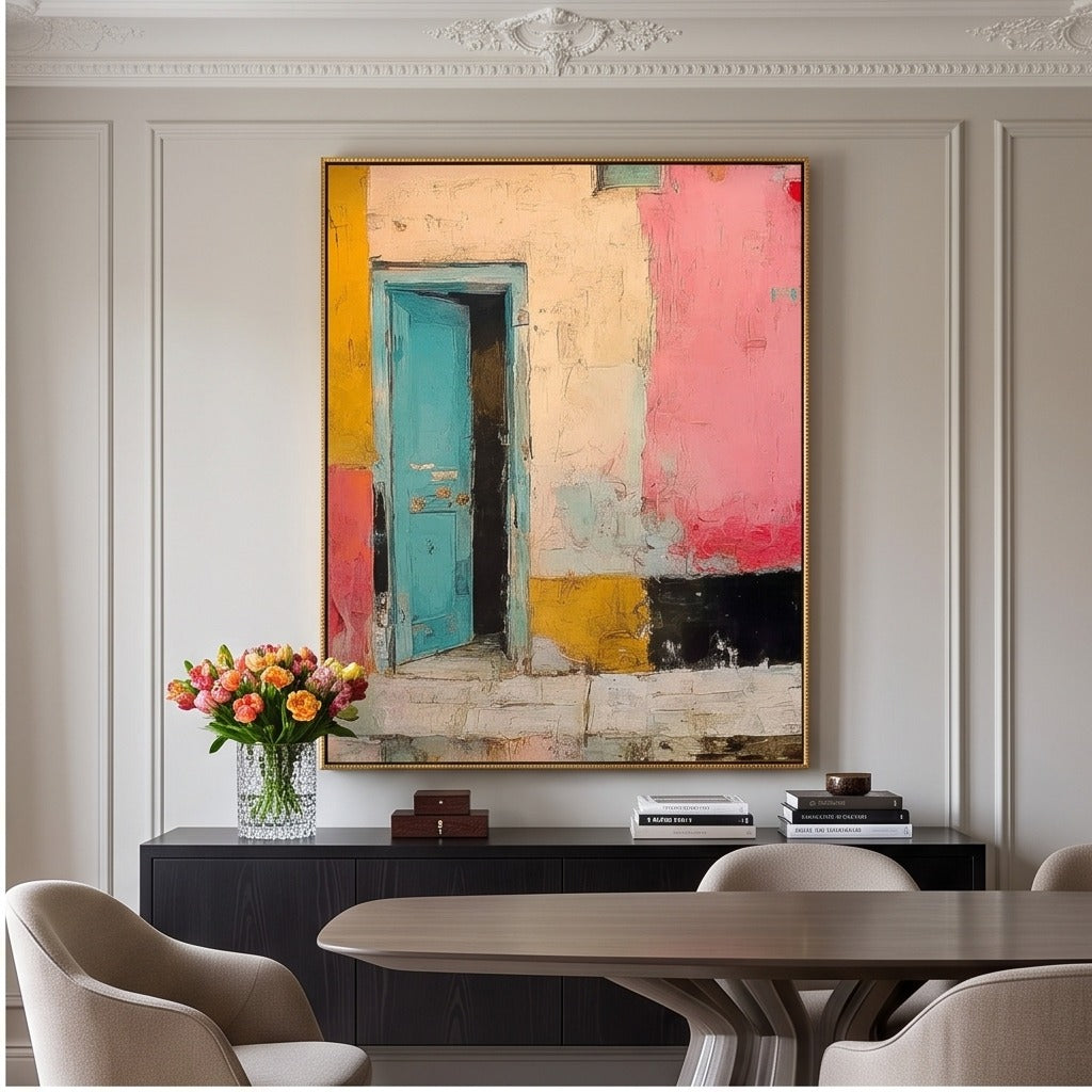 Colorful Architectural Abstract Wall Art #TO038