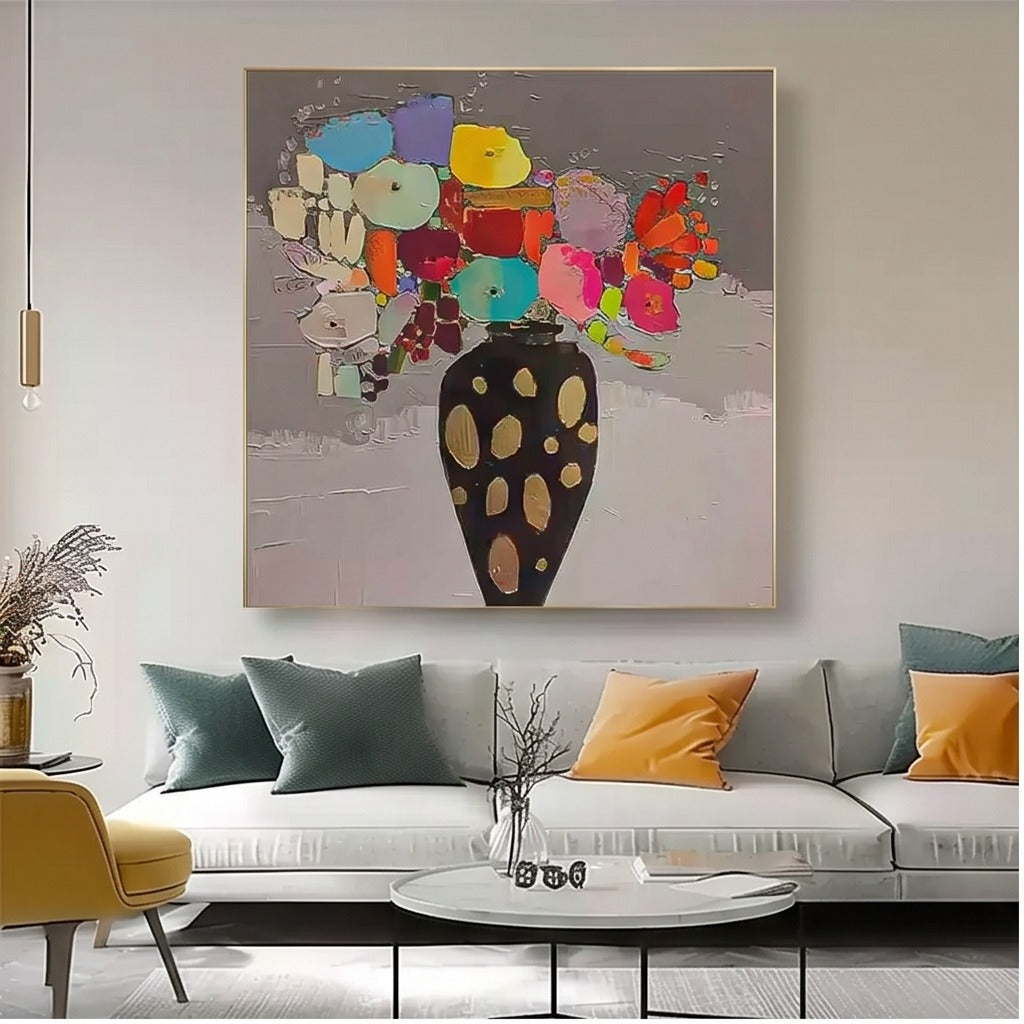 Colorful Floral Abstract Wall Art #TO006