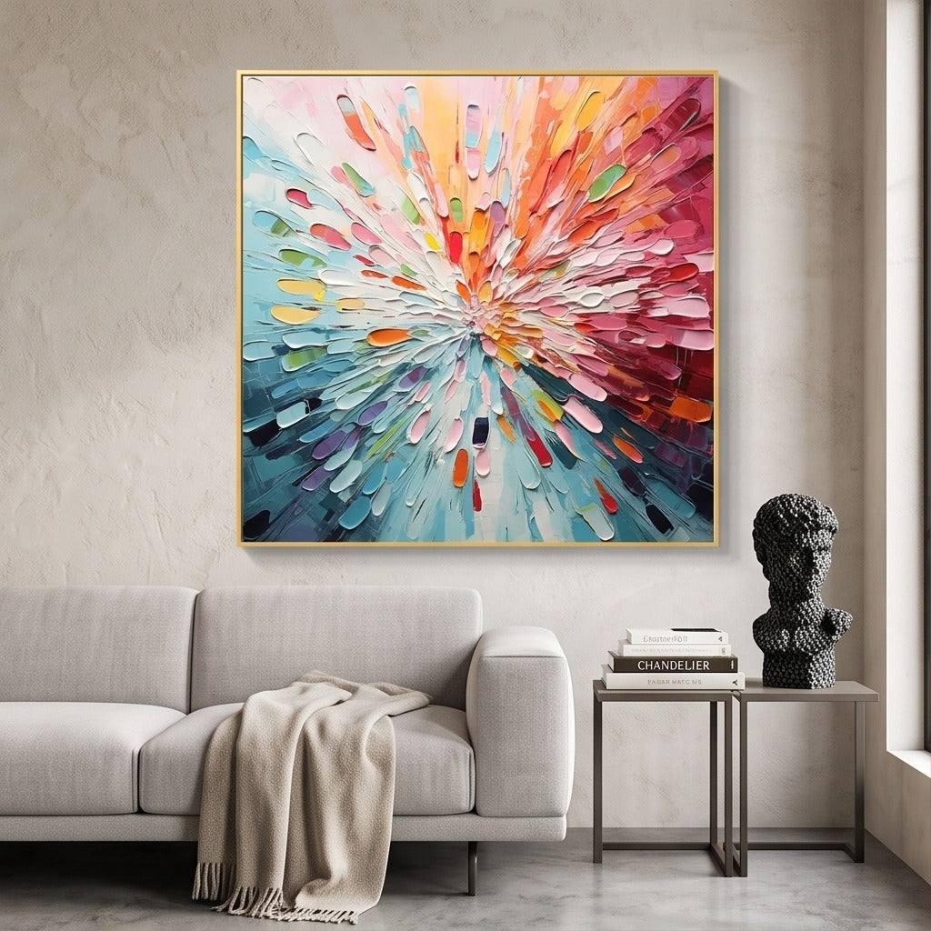 Colorful Textured Abstract Wall Art #TO166