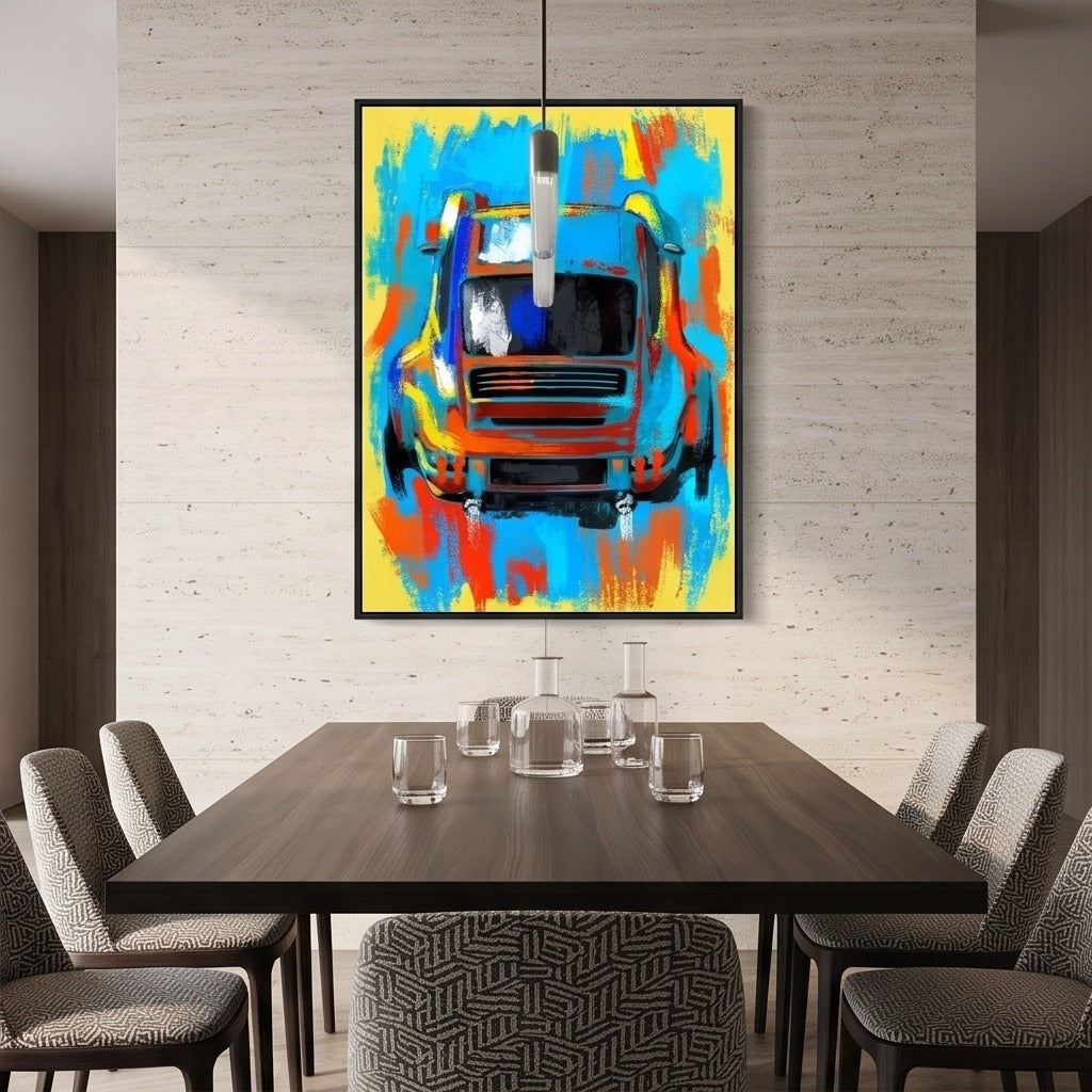 Colorful Abstract Car Wall Art #TO206