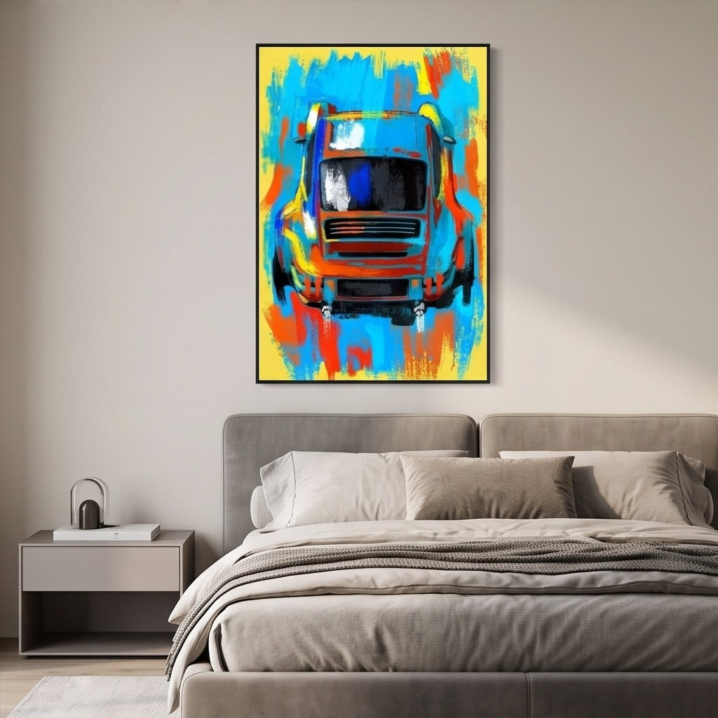 Colorful Abstract Car Wall Art #TO206