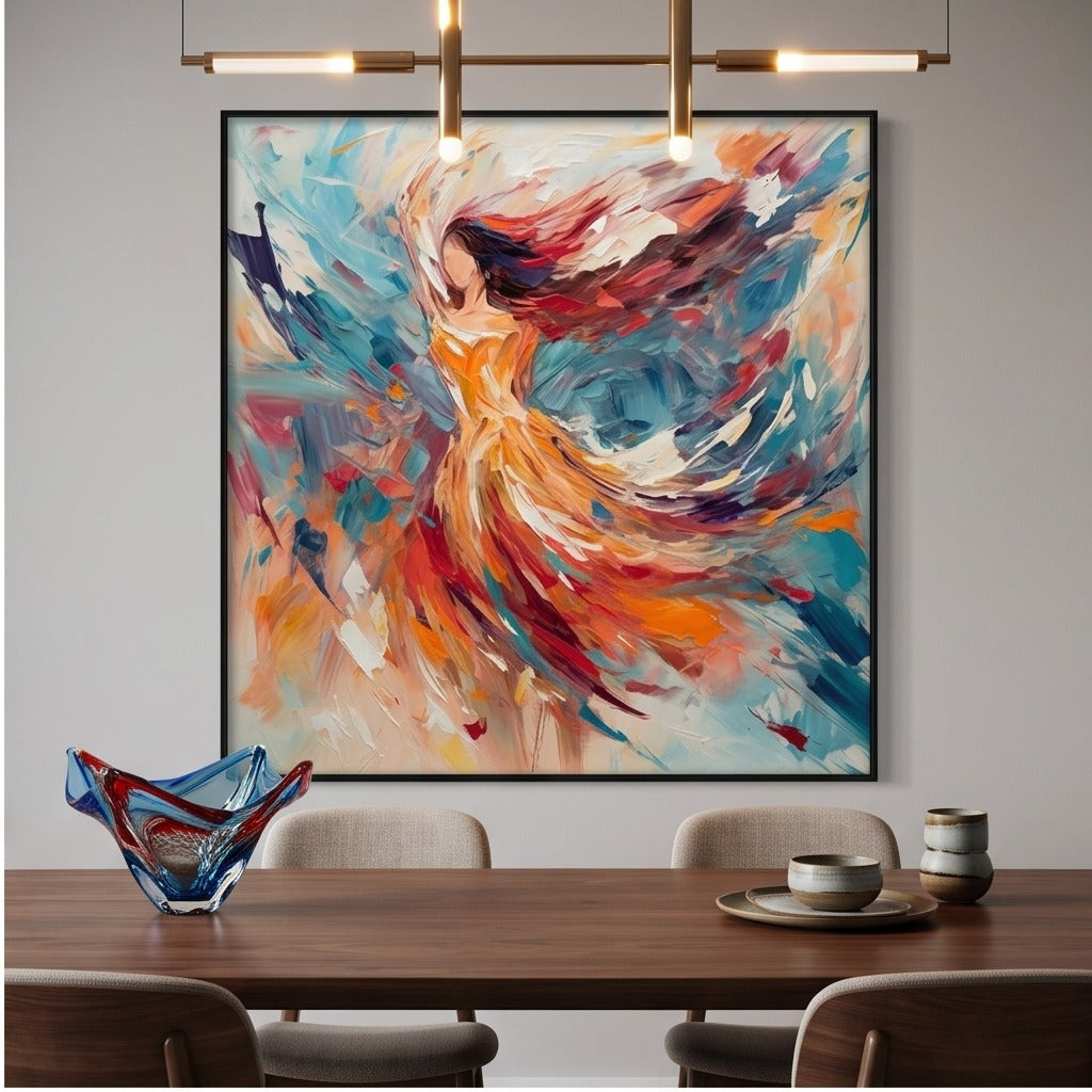 Colorful Abstract Figure Wall Art #TO105