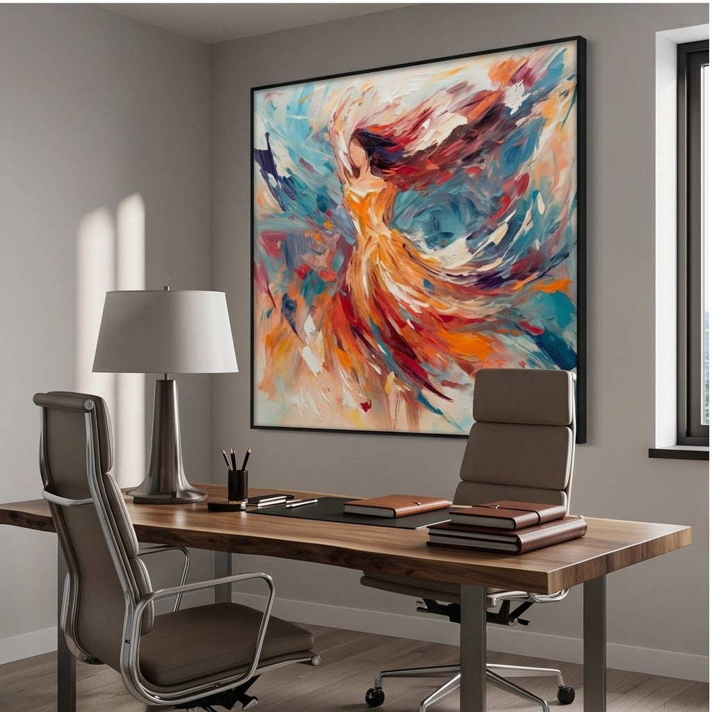 Colorful Abstract Figure Wall Art #TO105