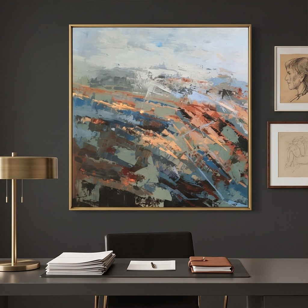 Colorful Abstract Landscape Wall Art #TO011