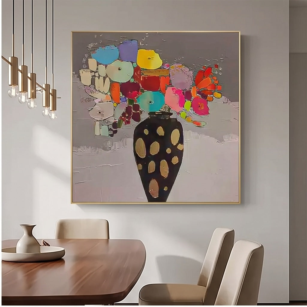 Colorful Floral Abstract Wall Art #TO006
