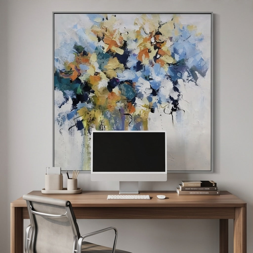 Colorful Floral Abstract Wall Art #TO836