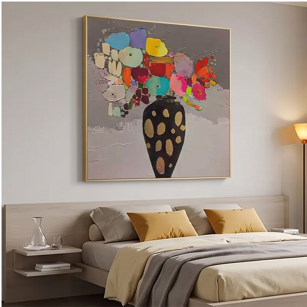 Colorful Floral Abstract Wall Art #TO006