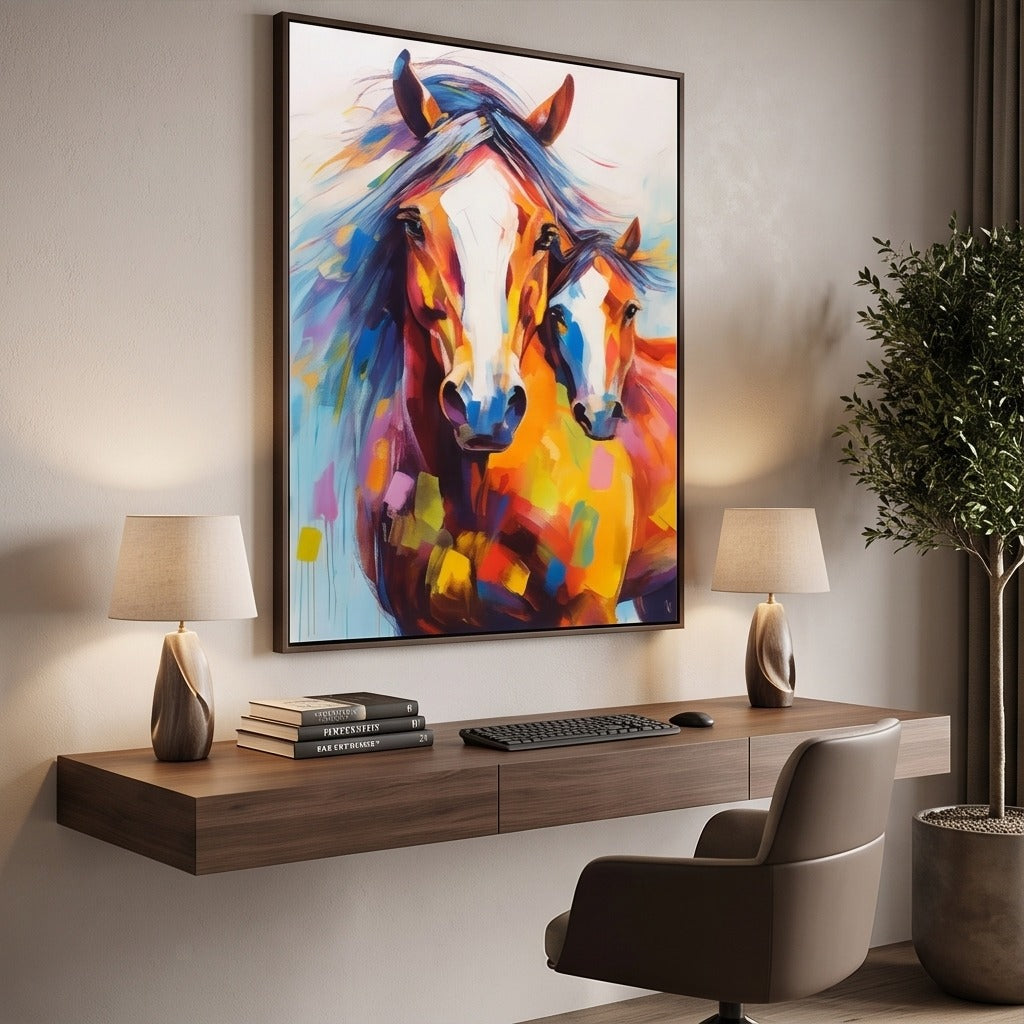 Colorful Horse Wall Art #TO885