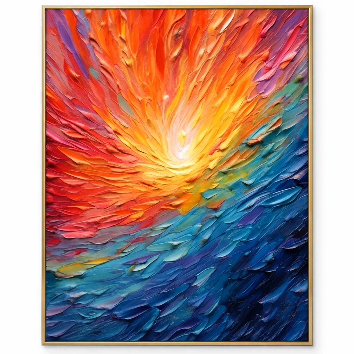 Colorful Textured Abstract Wall Art #TO154