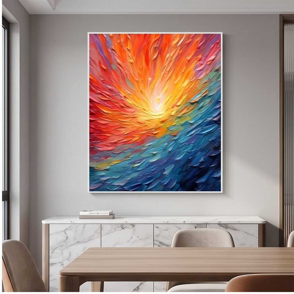 Colorful Textured Abstract Wall Art #TO154