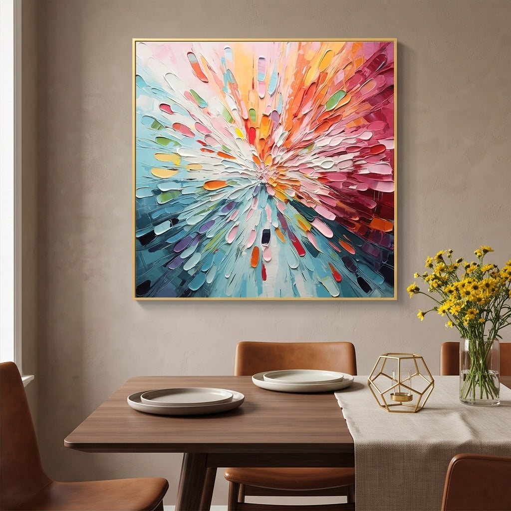 Colorful Textured Abstract Wall Art #TO166