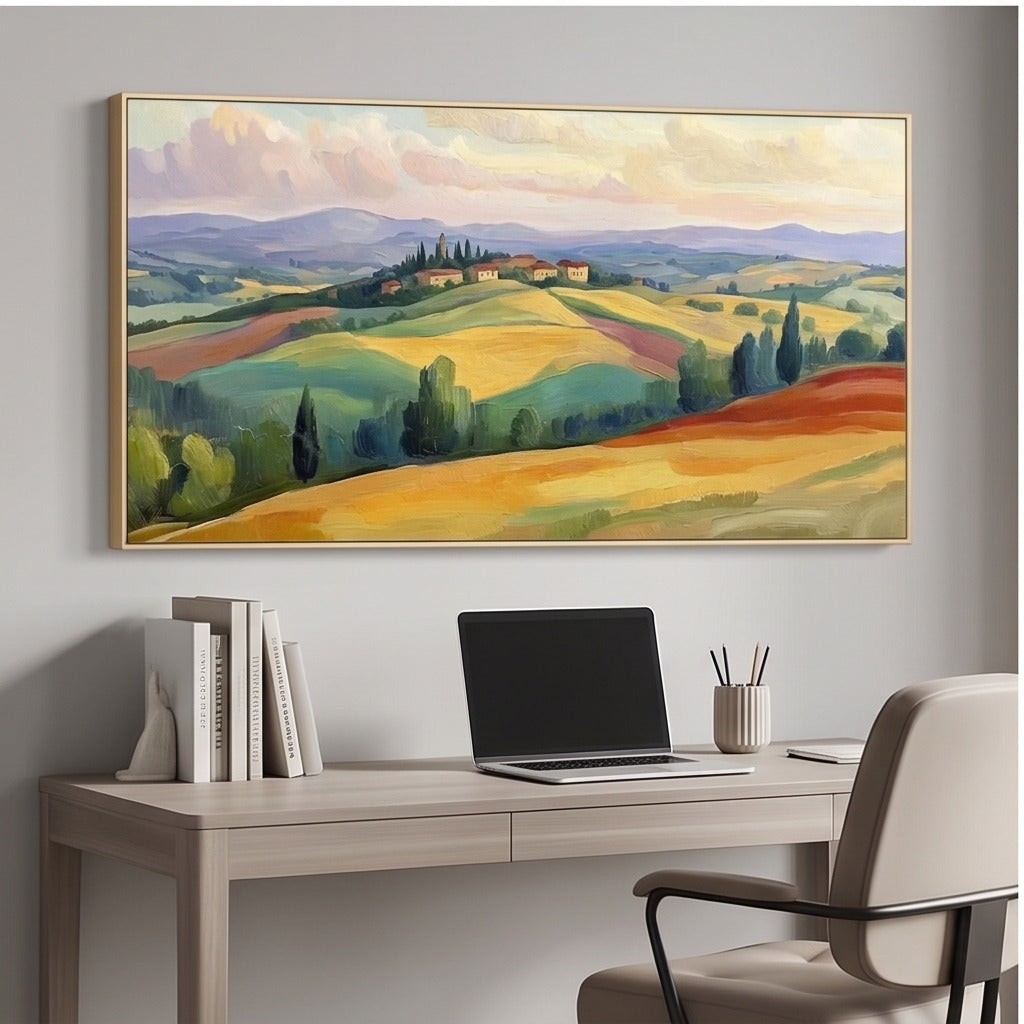 Colorful Tuscan Landscape Wall Art #TO235