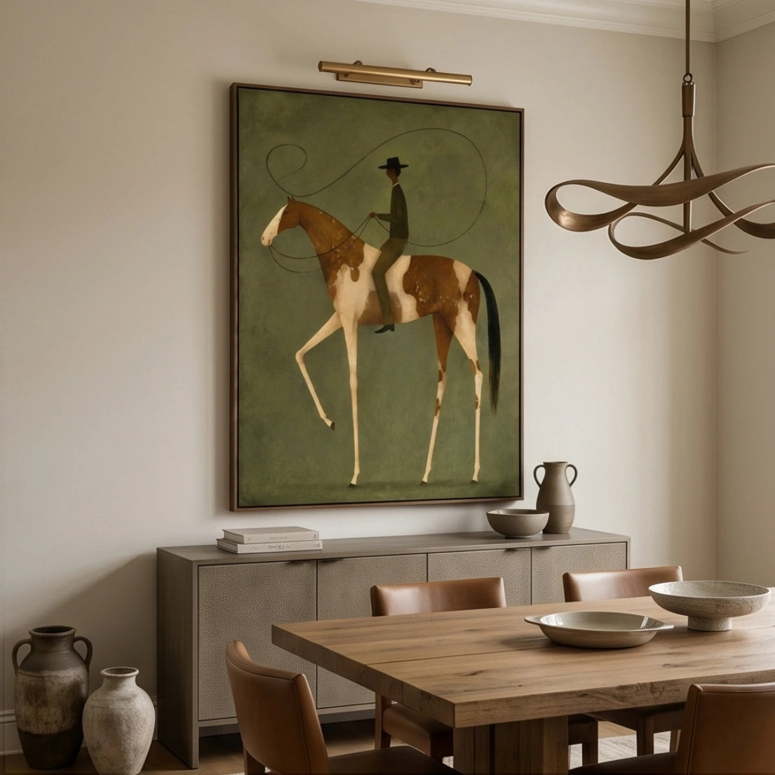 Modern Surreal Equestrian Wall Art #MT034