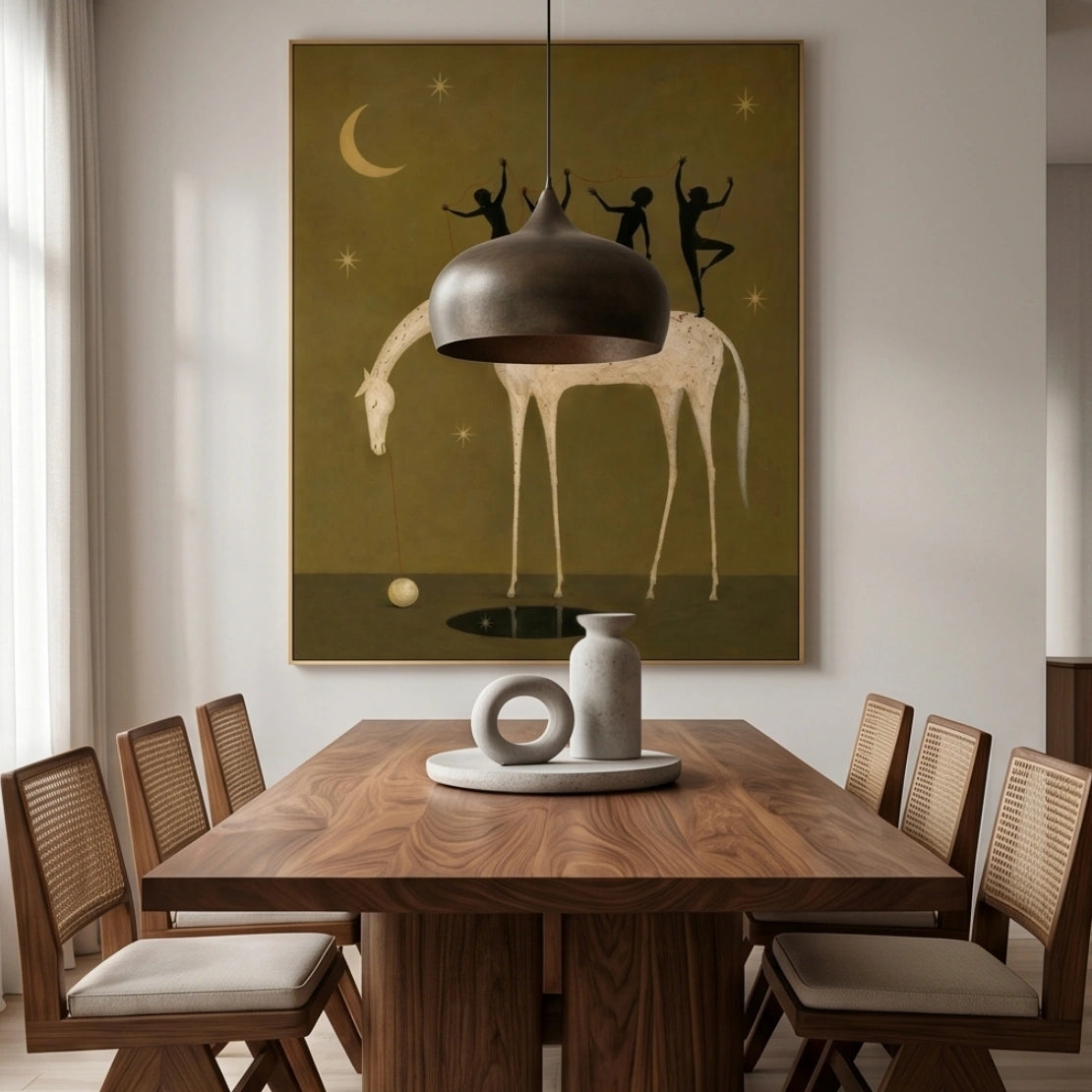 Surreal Horse & Dancers Wall Art #MT015