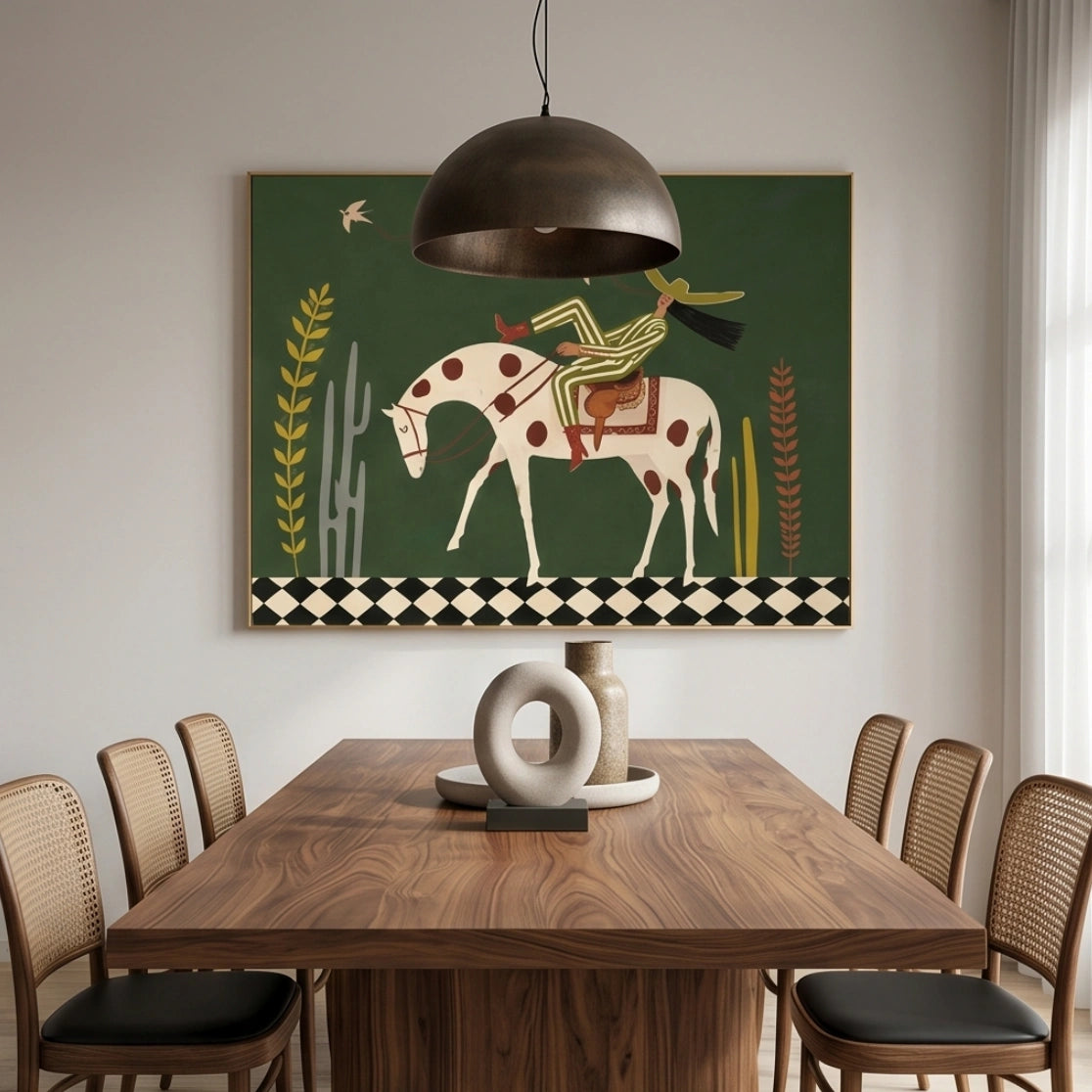 Surreal Horse Rider Wall Art #MT947