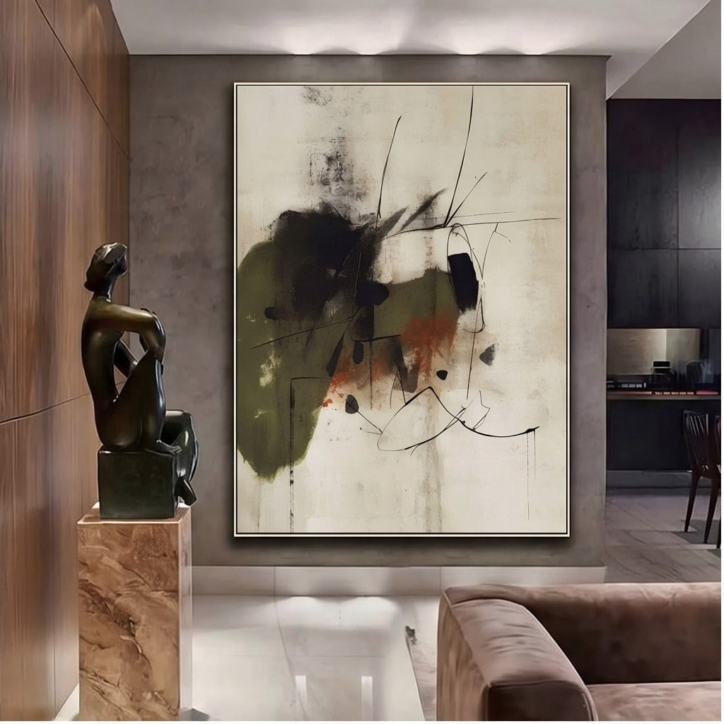 Earth Tone Abstract Wall Art #TO805