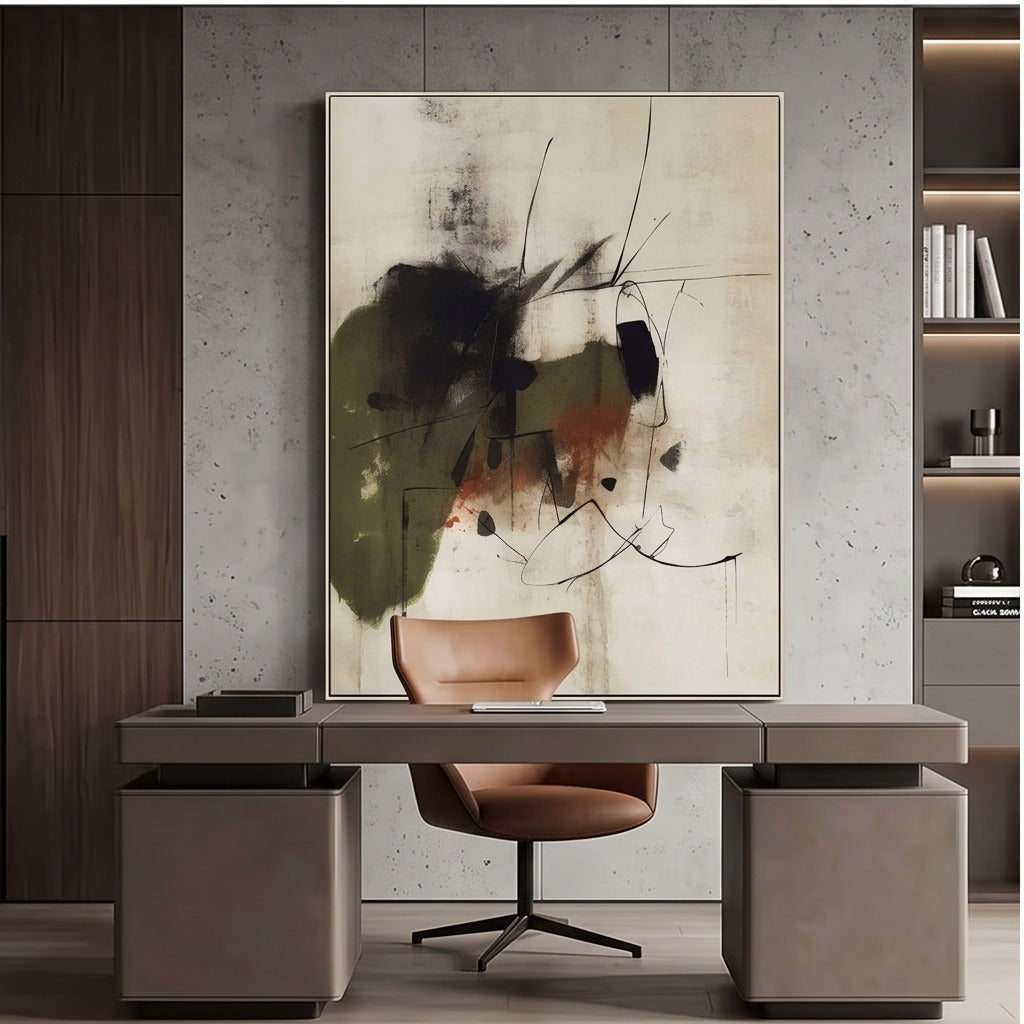 Earth Tone Abstract Wall Art #TO805