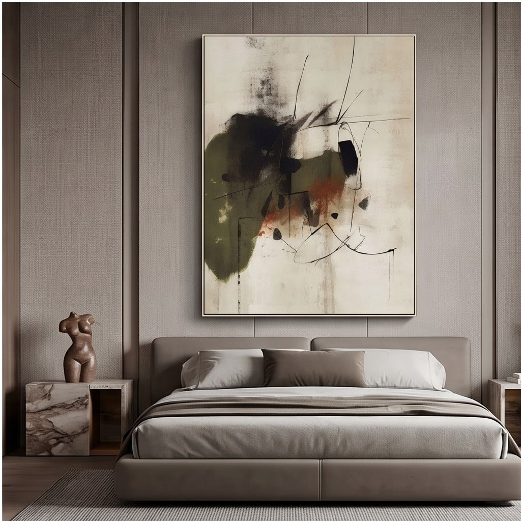 Earth Tone Abstract Wall Art #TO805