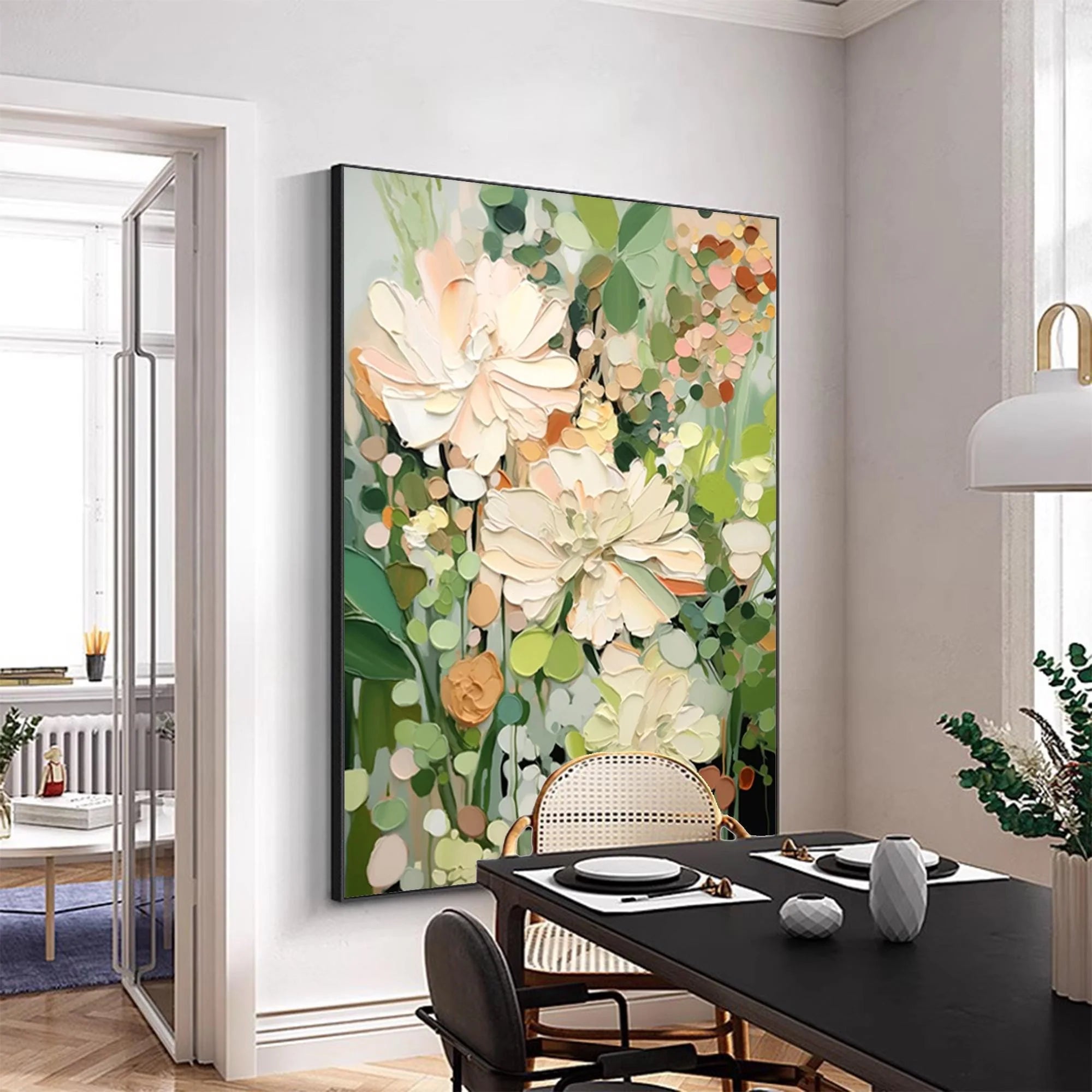 Textured Floral Wall Art #TF102