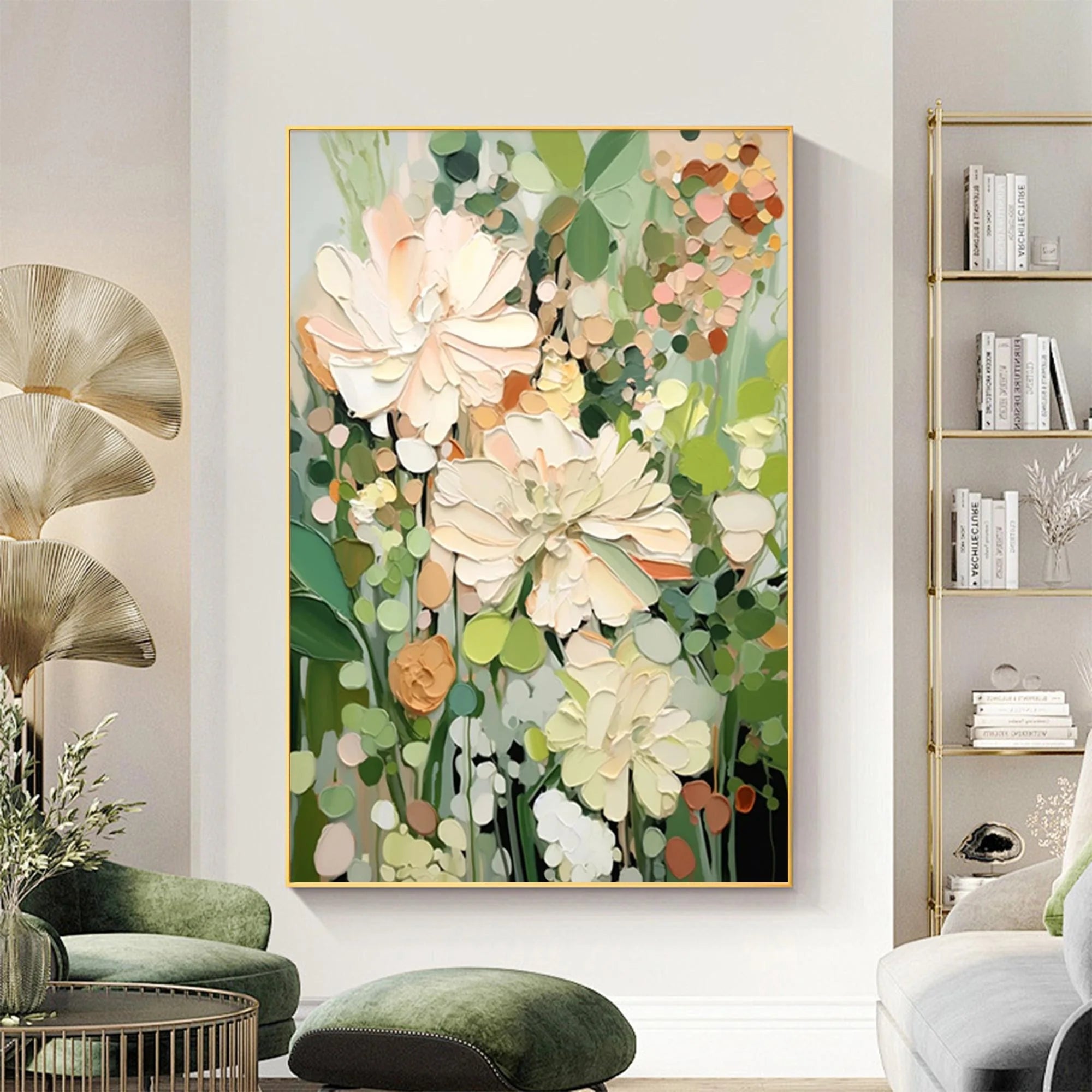 Textured Floral Wall Art #TF102