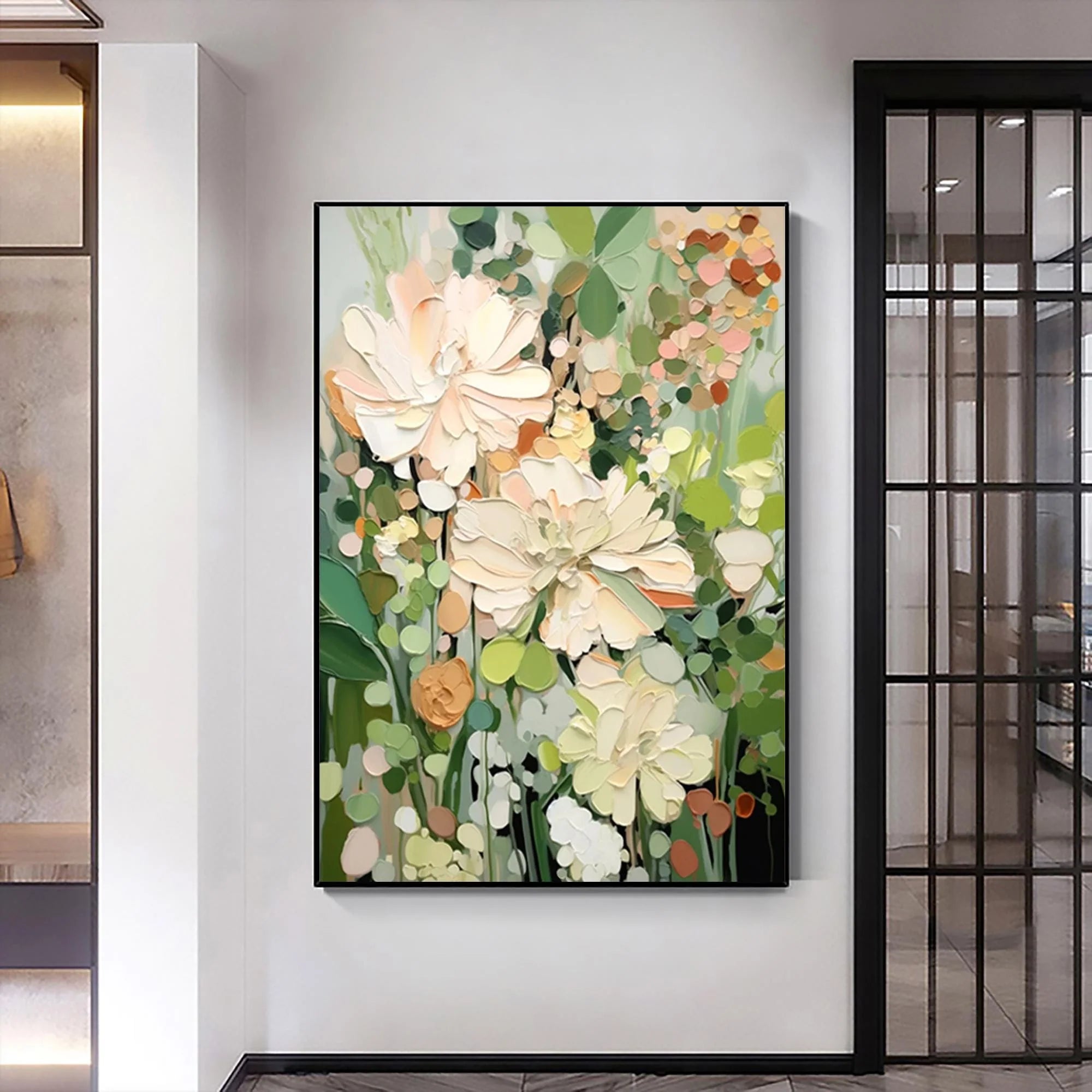 Textured Floral Wall Art #TF102