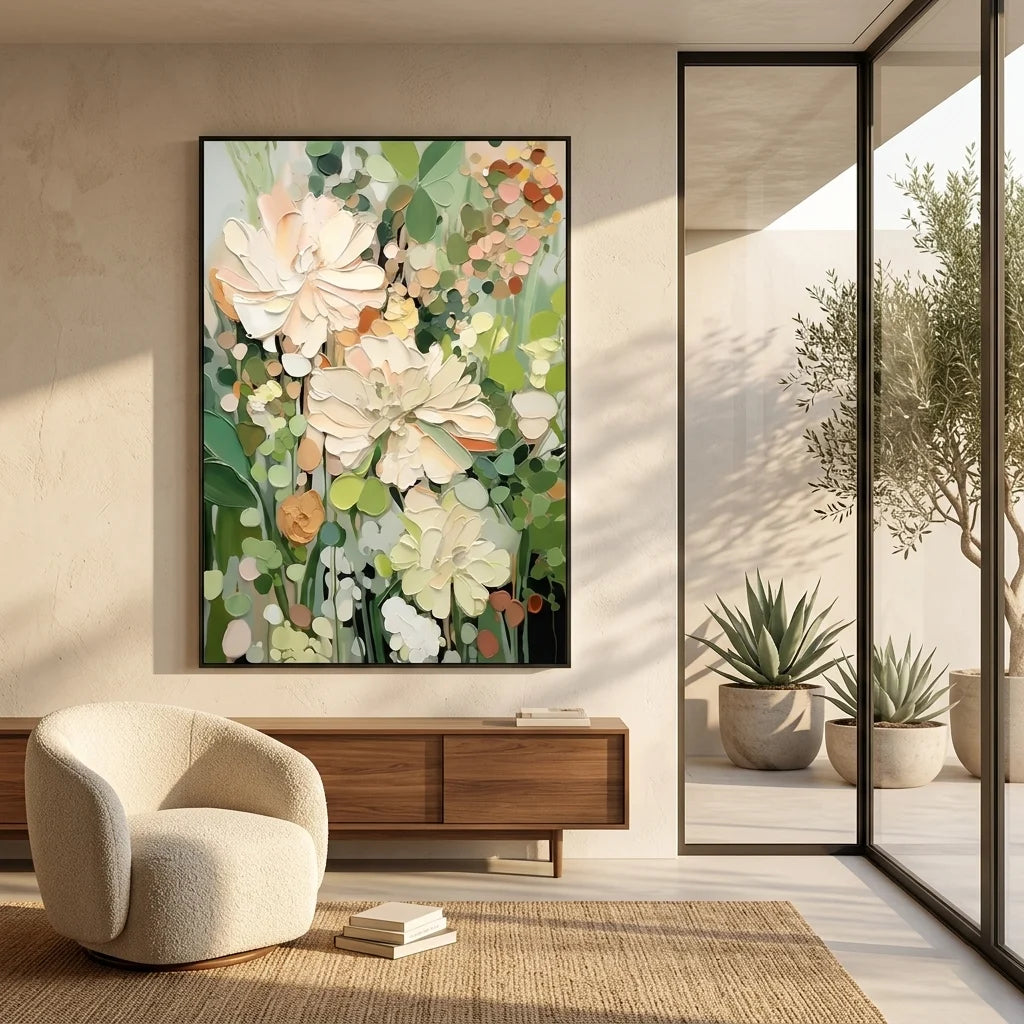 Textured Floral Wall Art #TF102